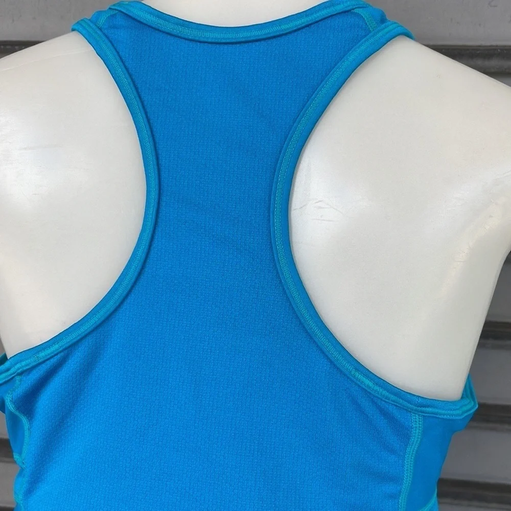 Nike Dri-FIT Bright Blue Built In Shelf Bra Racerback Tank Top Size Medium